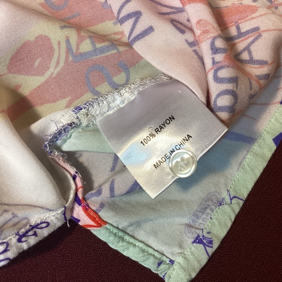 Petals and Peacocks I’m Sensitive all over print mens button down shirt size M - Picture 8 of 9